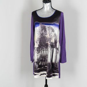 NWOT Forest graphic dress - M